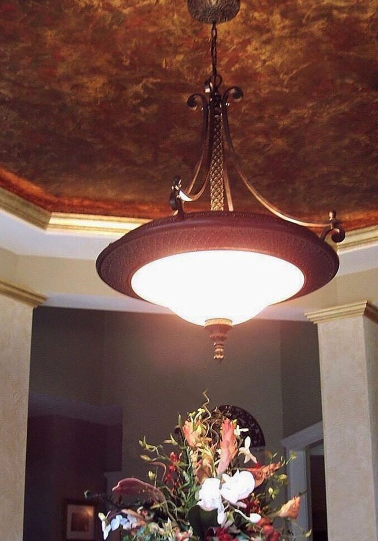 Ceiling Venetian Plaster Red & Brown-0003